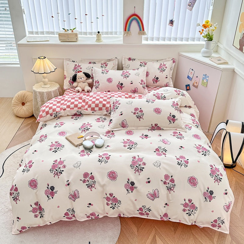 Household Pure Cotton Fashion Minimalist Bed Sheets