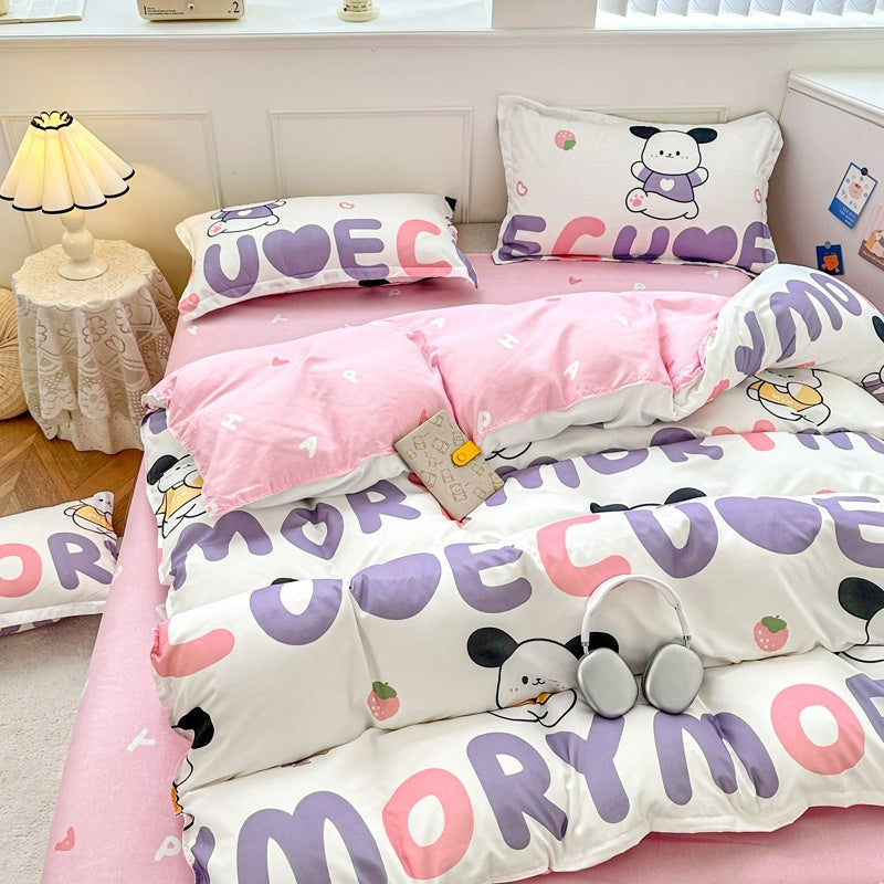 Household Pure Cotton Fashion Minimalist Bed Sheets