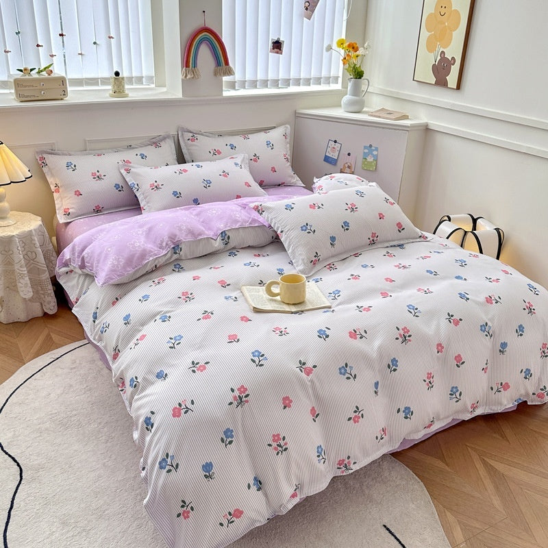 Household Pure Cotton Fashion Minimalist Bed Sheets